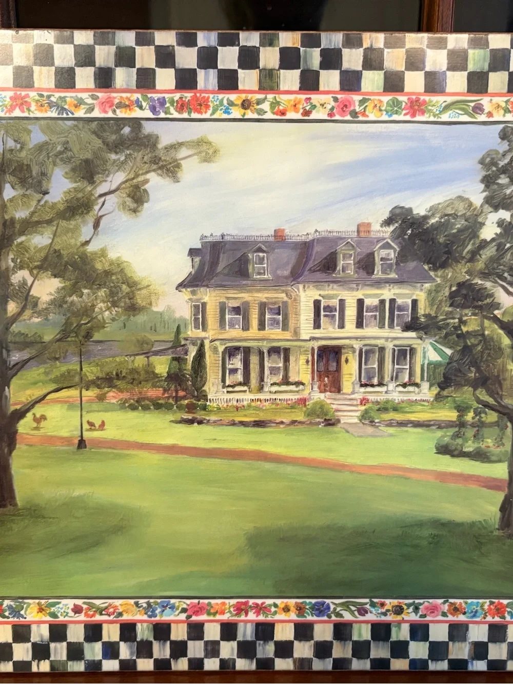 McKenzie Childs set of 4 rare placemats Maclachlan series